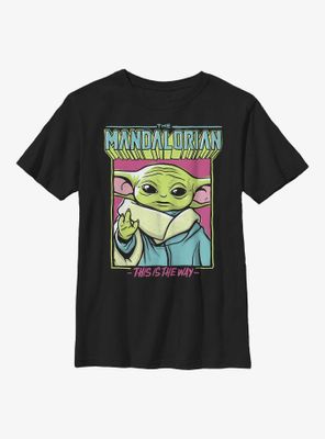 Star Wars The Mandalorian Sketch Child Youth T-Shirt