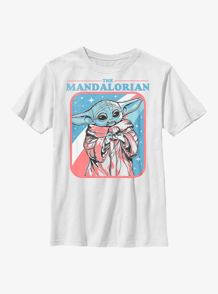 Star Wars The Mandalorian Stars Stripes Child Youth T-Shirt
