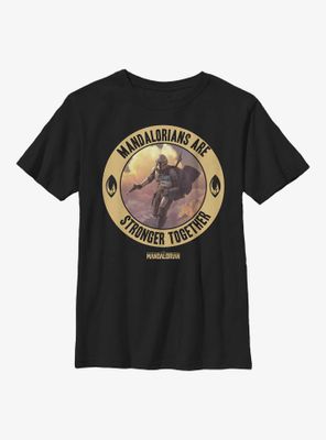 Star Wars The Mandalorian Stronger Together Youth T-Shirt