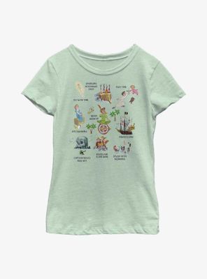 Disney Peter Pan Cute Elements Youth Girls T-Shirt