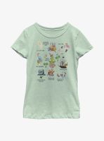 Disney Peter Pan Cute Elements Youth Girls T-Shirt