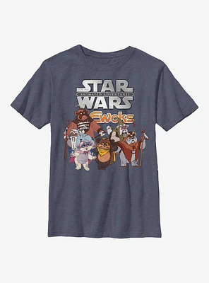Star Wars Ewok Logo Group Youth T-Shirt