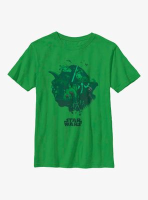Star Wars Yoda Head Fill Youth T-Shirt
