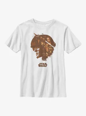 Star Wars Episode VII: The Force Awakens Poe Head Fill Youth T-Shirt