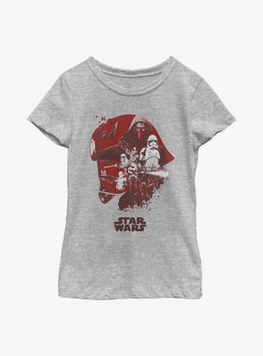 Star Wars Episode VIII: The Last Jedi Phasma Head Fill Youth Girls T-Shirt