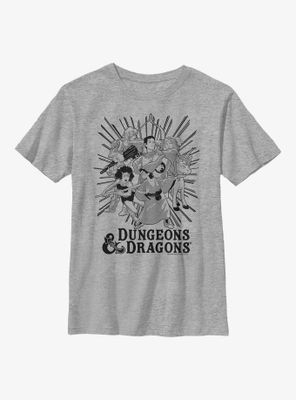 Dungeons And Dragons Group Ray Youth T-Shirt