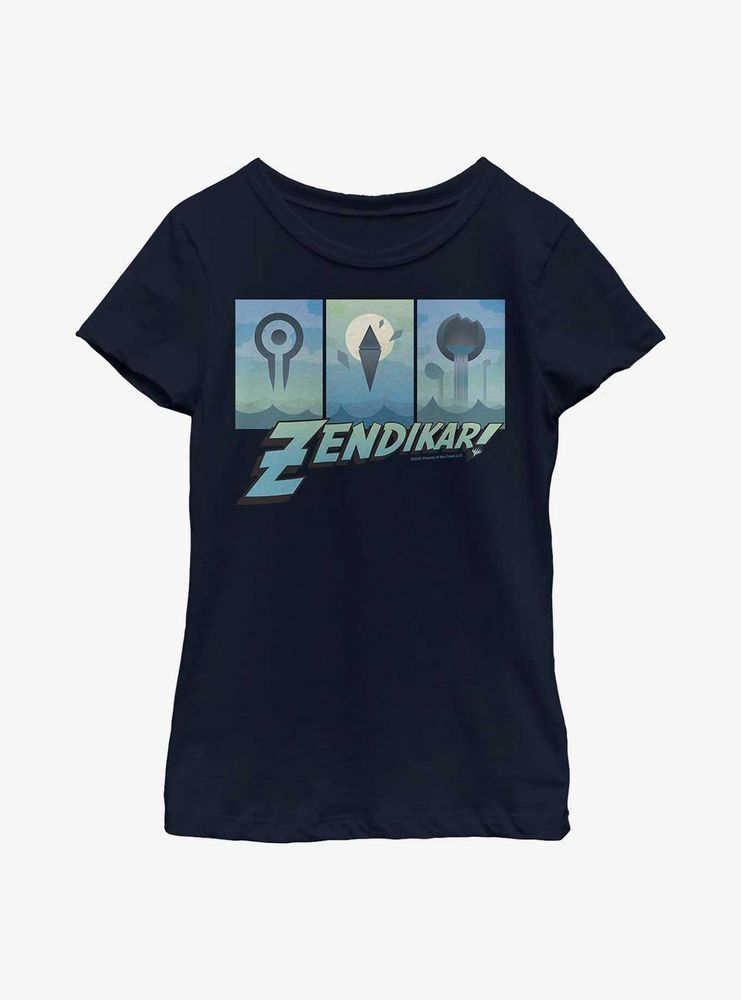 Magic: The Gathering Zendikar Triptych Youth Girls T-Shirt