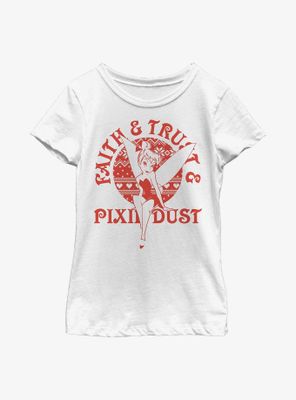 Disney Peter Pan Faith Trust Pixie Dust Youth Girls T-Shirt
