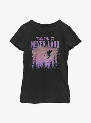 Disney Peter Pan Neverland Vintage Youth Girls T-Shirt