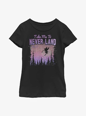 Disney Peter Pan Neverland Vintage Youth Girls T-Shirt
