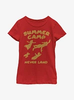 Disney Peter Pan Summer Camp Neverland Youth Girls T-Shirt