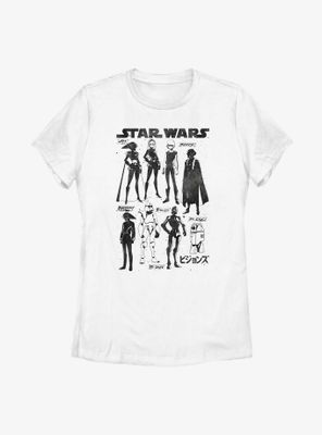 Star Wars: Visions Inked Textbook Womens T-Shirt