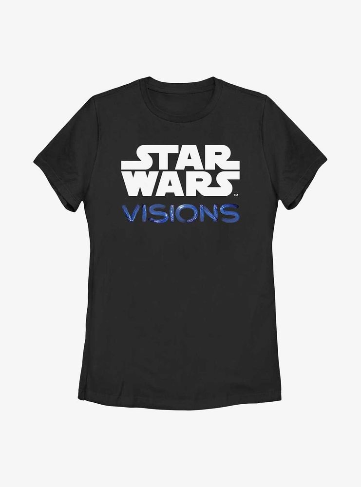 Star Wars: Visions Logo Stacked Womens T-Shirt