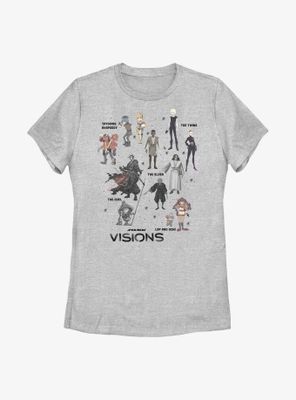 Star Wars: Visions Textbook Characters Womens T-Shirt