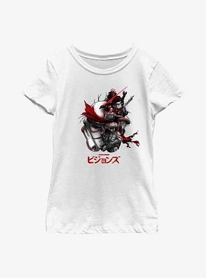 Star Wars: Visions Half Face Group Youth Girls T-Shirt