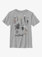 Star Wars: Visions Textbook Characters Youth T-Shirt