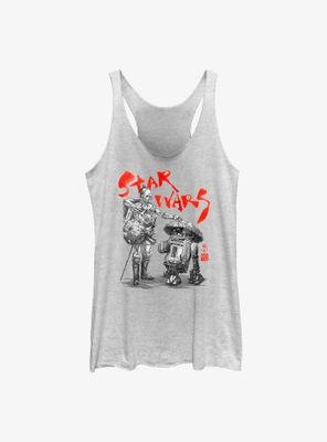 Star Wars: Visions Anime Droids Womens Tank Top