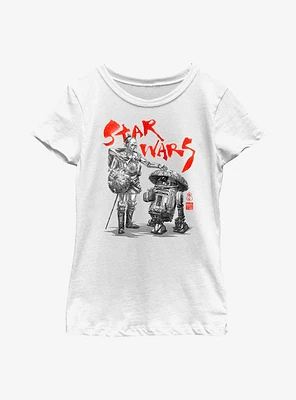 Star Wars: Visions Anime Droids Youth Girls T-Shirt