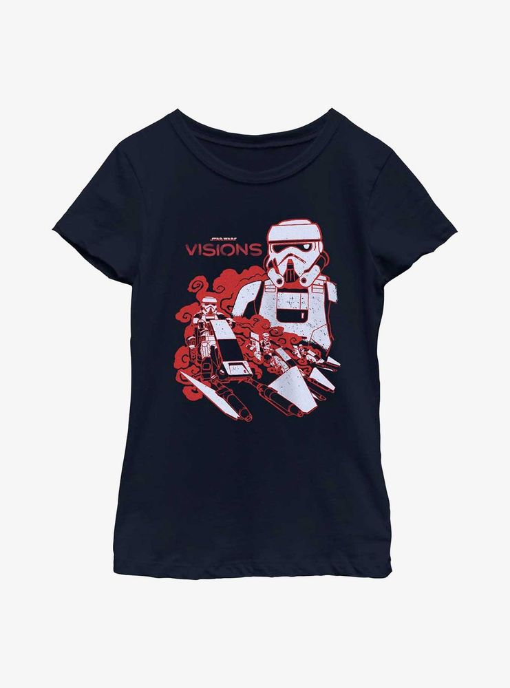 Star Wars: Visions Nice Ride For A Trooper Youth Girls T-Shirt