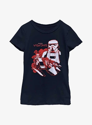Star Wars: Visions Nice Ride For A Trooper Youth Girls T-Shirt