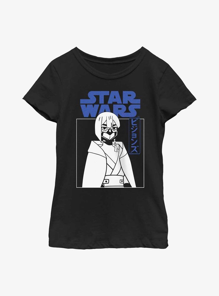 Star Wars: Visions Village Bride Masked Girl Youth Girls T-Shirt