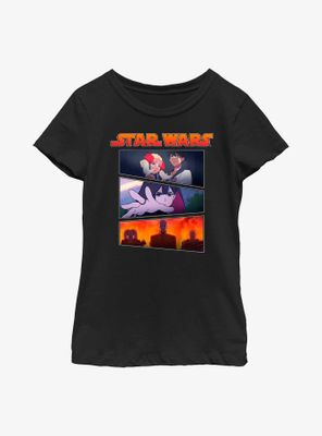 Star Wars: Visions Village Bride Panels Youth Girls T-Shirt