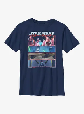 Star Wars: Visions 9th Jedi Stack Youth T-Shirt