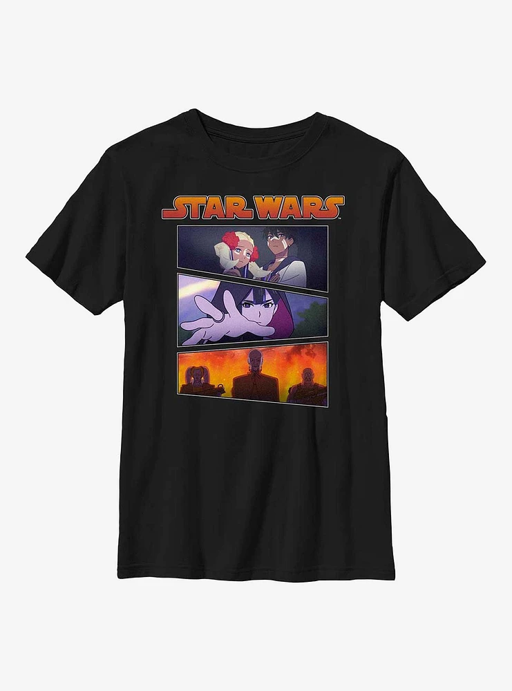 Star Wars: Visions Village Bride Panels Youth T-Shirt