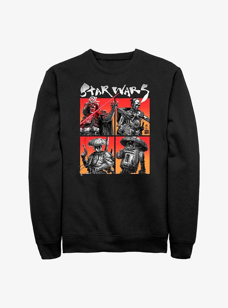 Star Wars: Visions Four Corner Panels Crew Sweatshirt