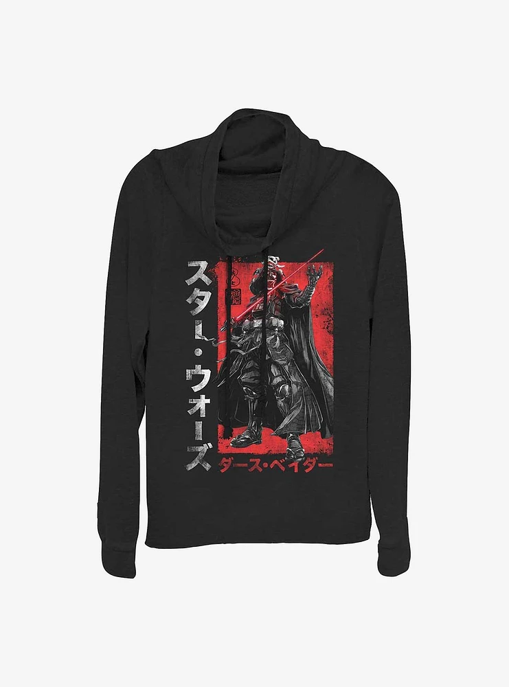 Star Wars: Visions Darth Vader Samurai Cowlneck Long-Sleeve Girls Top