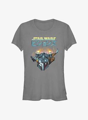 Star Wars: Visions Boba Fett Jetpack Girls T-Shirt