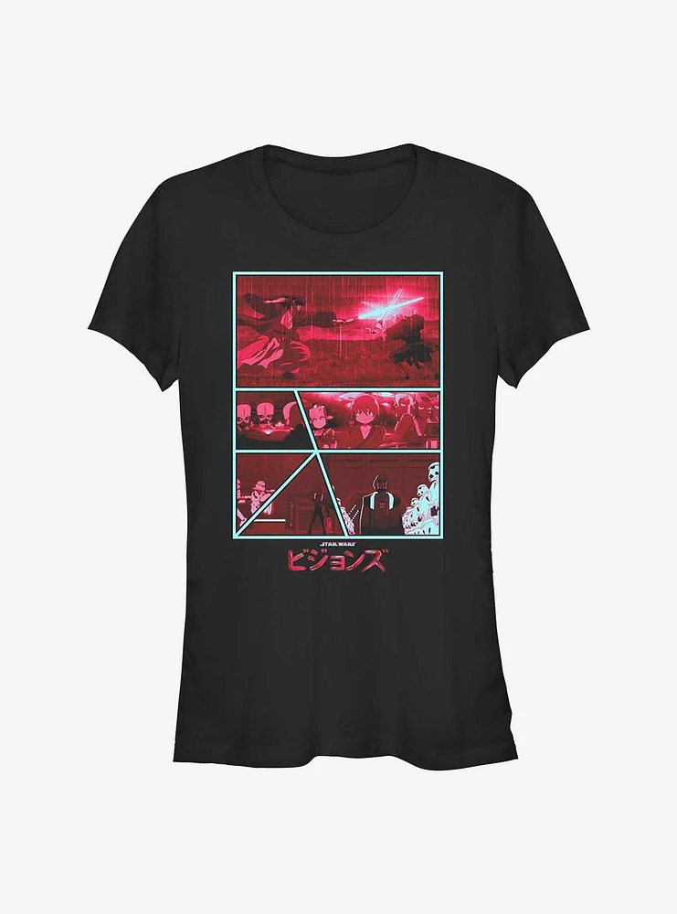 Star Wars: Visions Comic Multipanel Girls T-Shirt