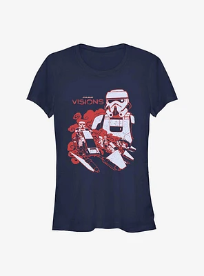 Star Wars: Visions Stormtrooper Speeder Bike Girls T-Shirt