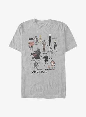 Star Wars: Visions Textbook Characters T-Shirt