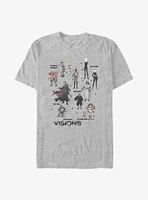 Star Wars: Visions Textbook Characters T-Shirt