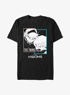 Star Wars: Visions The Twins Face Panel T-Shirt