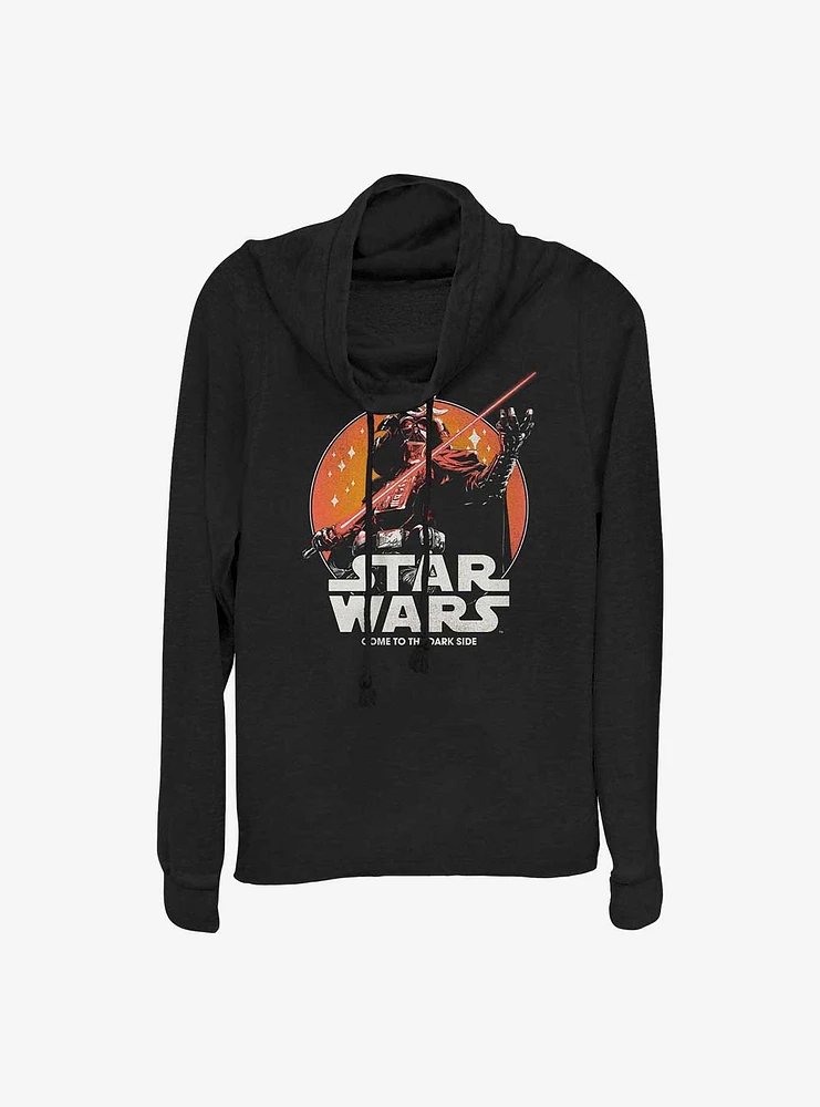 Star Wars: Visions Close-Up Darth Vader Cowlneck Long-Sleeve Girls Top