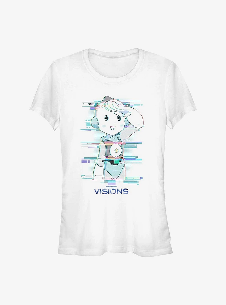 Star Wars: Visions T0-B1 Salute Girls T-Shirt