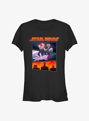 Star Wars: Visions Village Panels Girls T-Shirt