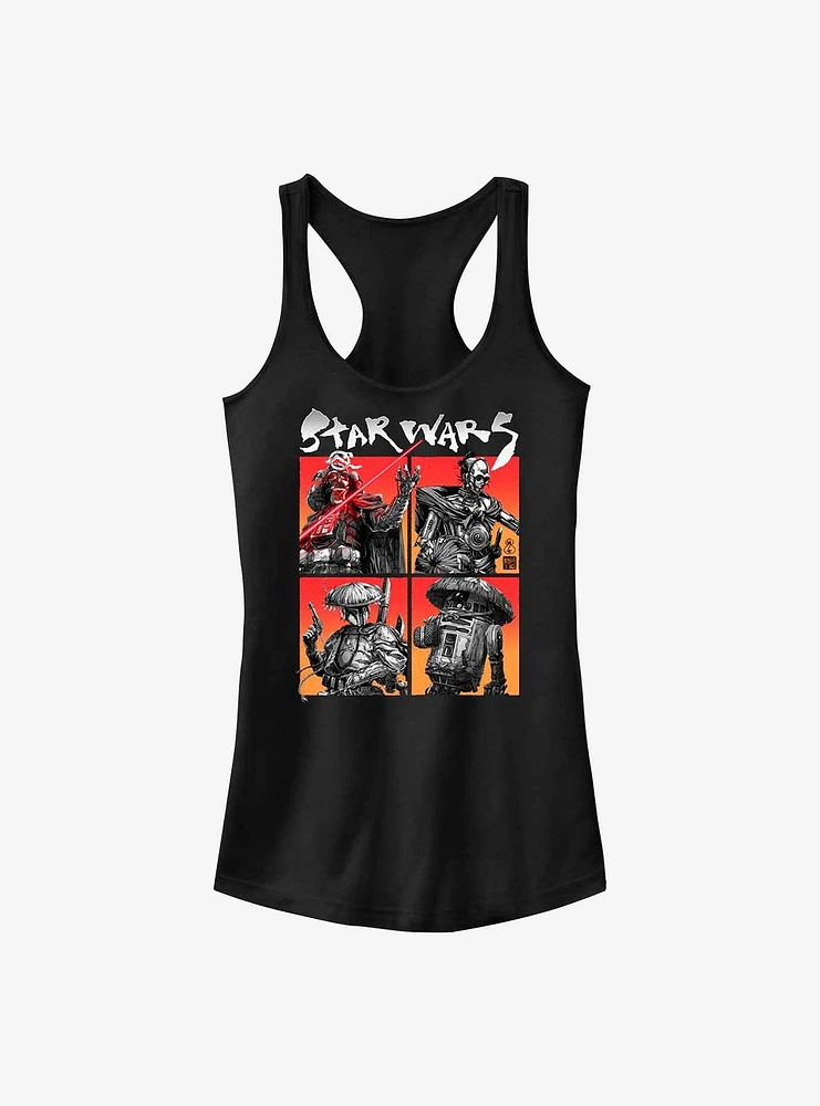 Star Wars: Visions Four Corner Panels Girls Tank