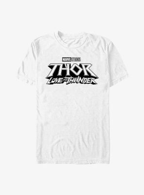 Marvel Thor: Love And Thunder White Logo T-Shirt