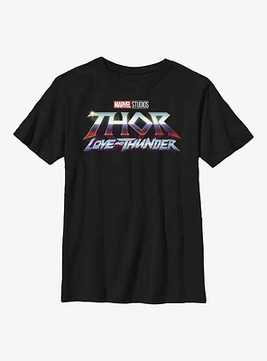 Marvel Thor: Love And Thunder Logo Youth T-Shirt