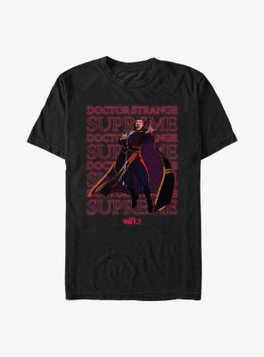 Marvel What If...? Supreme Text Stack T-Shirt