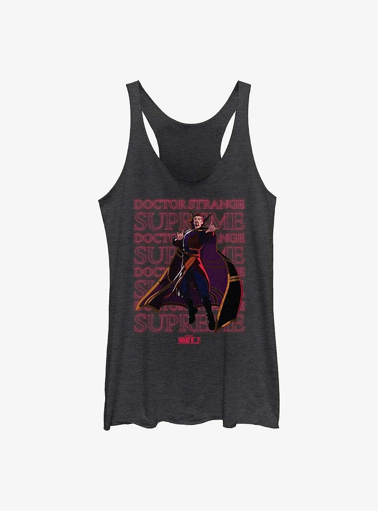 Marvel What If...? Supreme Text Stack Womens Tank Top