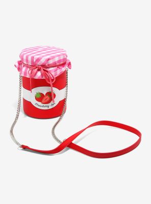 Strawberry Jam Figural Crossbody Bag