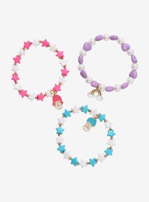 Little Twin Stars Rainbow Beaded Bracelet Set
