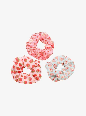 My Melody Strawberry Scrunchie Set