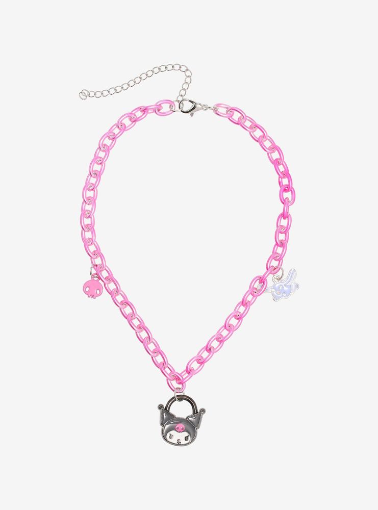 Hot Topic Kuromi Pink Chunky Chain Necklace | Foxvalley Mall