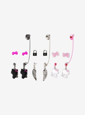 Hello Kitty Devil & Angel Cuff Earring Set