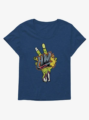 Hot Wheels Halloween Zombie Hand Girls T-Shirt Plus